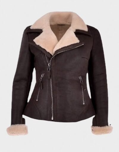 Aviator Shearling Brown Jacket