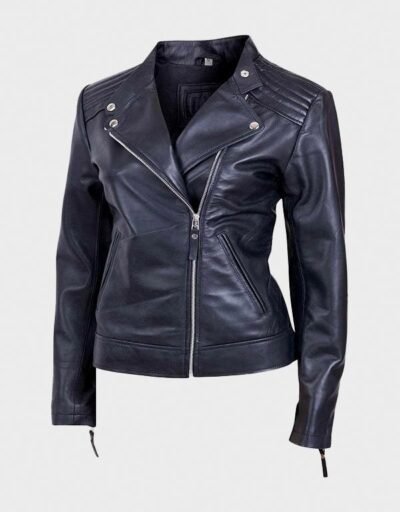 Black Leather Moto Jacket