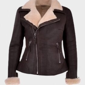 Aviator Shearling Brown Jacket