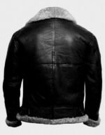 Mens B3 Flight Aviator Fur Leather Jacket - Image 2