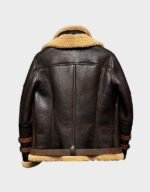 B3 Shearling Brown Flight Jacket - Image 2