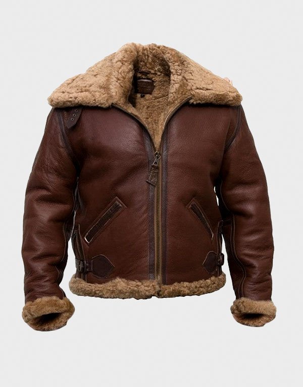 brad-pitt-shearling-brown-leather-jacket.jpg Brad Pitt Shearling Brown Leather Jacket - Image 1