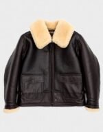 Flight Brown Shearling Leather Jacket