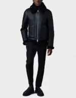 KRISTIAN Sheepskin Jacket with Spread Collar - Image 4