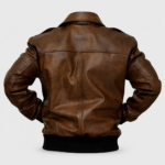 Men’s Air Force A2 Brown Bomber Leather Jacket
