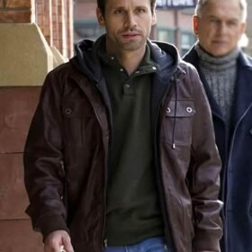 NCIS S14 Bodie Whitman Brown Leather Jacket