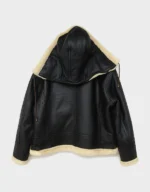 Handmade Men’s Shearling Aviator Jacket - Image 4