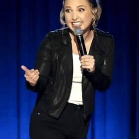 Taylor Tomlinson Quarter-life Crisis Black Leather Jacket