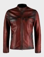 Retro Men’s Brown Distressed Leather Jacket