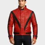 Thriller Michael Jackson Red Sheepskin Leather Jacket