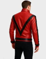 Thriller Michael Jackson Red Sheepskin Leather Jacket