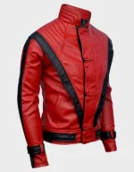 Thriller Michael Jackson Red Sheepskin Leather Jacket