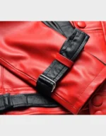 Thriller Michael Jackson Red Sheepskin Leather Jacket