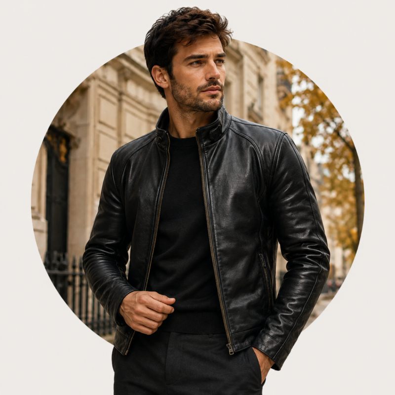 Men Biker Leather Jackets | The Leather Maker